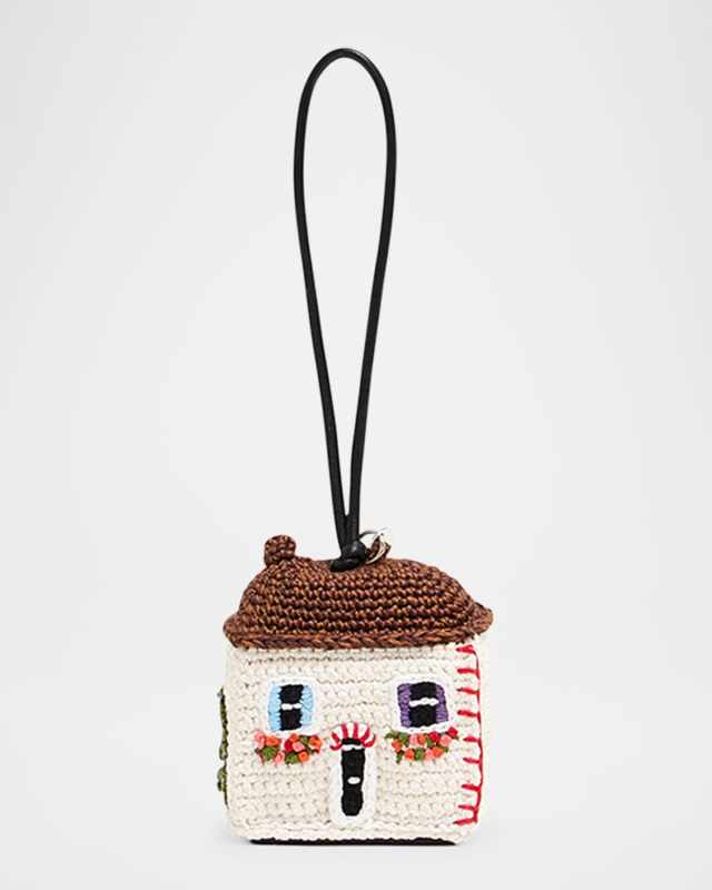 Crochet House Keyring